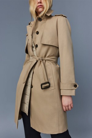 Beige Mackage Winn 2-In-1 Classic Women's Trench Coats | AKRW01234