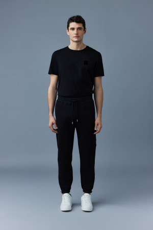 Black Mackage Marvin Double Face Jersey Men's Sweatpants | DNGM30589