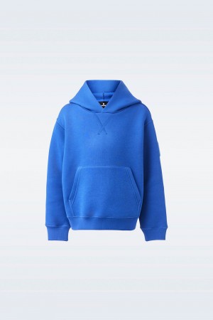 Blue Mackage Dru Double-Face Jersey Kids' Hoodie | HXWE52489