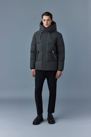 Grey Mackage Graydon 2-In-1 Lustrous Light Men's Down Jackets | NLGQ89756