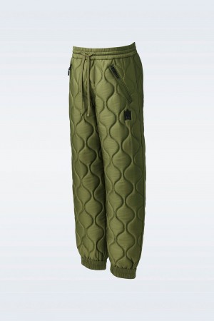 Olive Mackage Mitchel Heritage Quilted Technical Men's Pants | UFHB29054