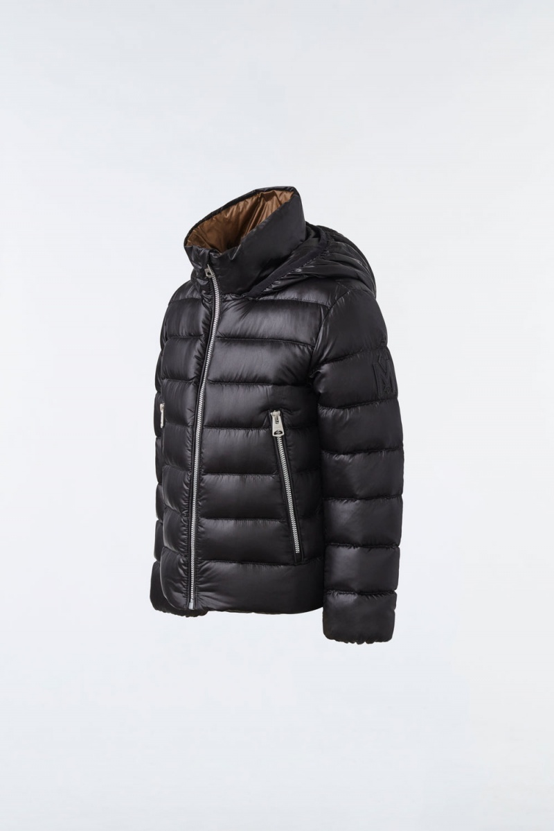 Black Mackage Billy Recycled Ripstop Kids' Down Jackets | VOGM73642