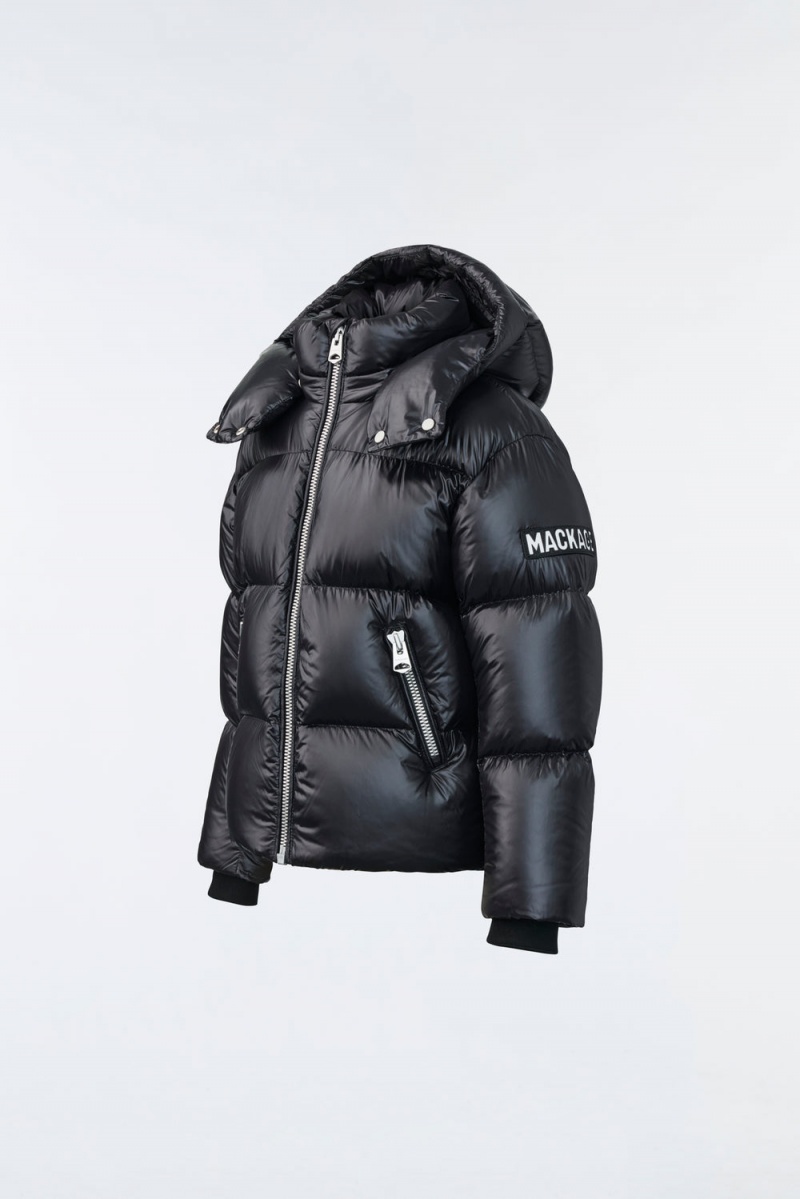 Black Mackage Jesse Lustrous Light Kids' Down Jackets | WRFE65273