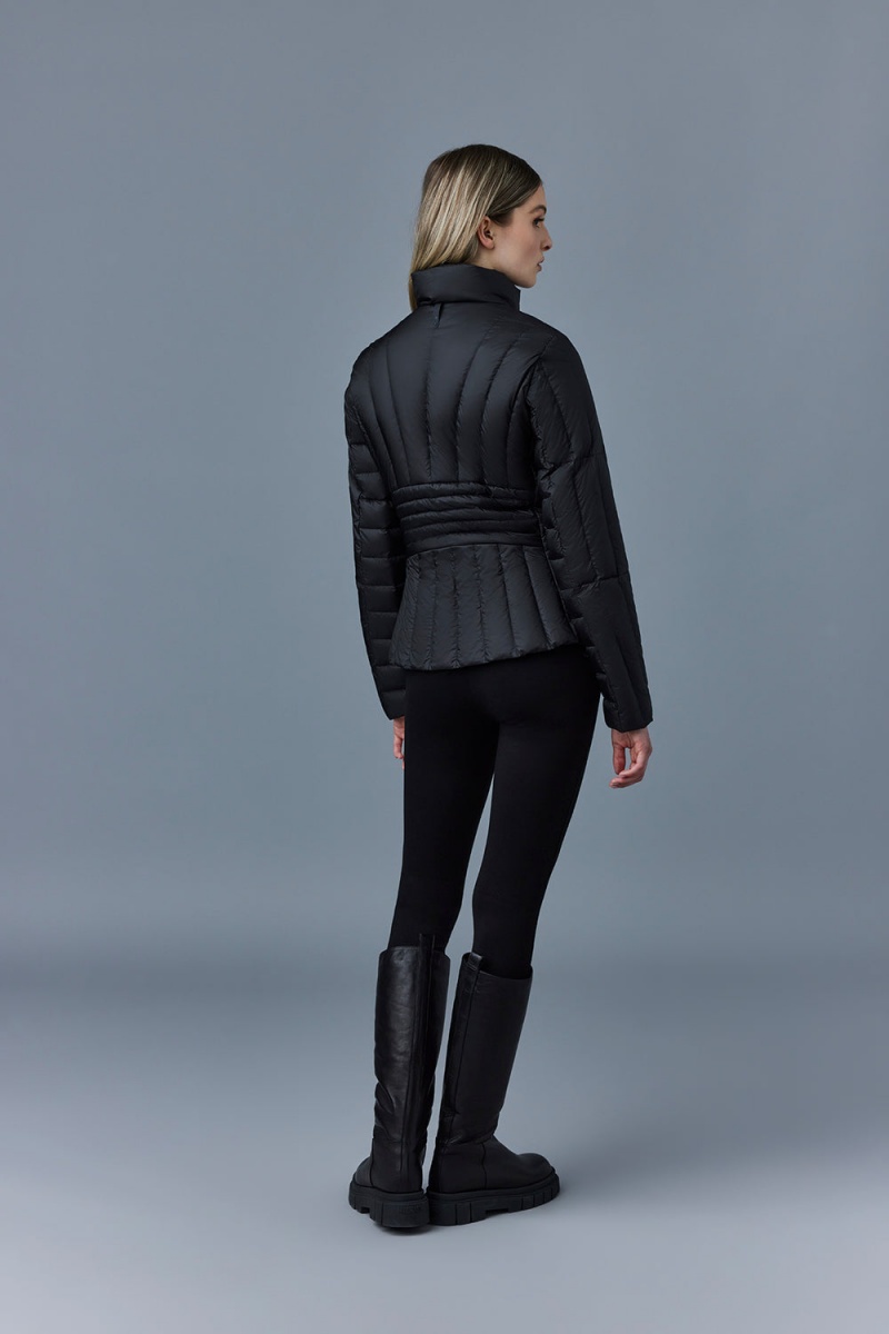 Black Mackage Lany Light Vertical Quilted Women's Down Jackets | MCKL24816