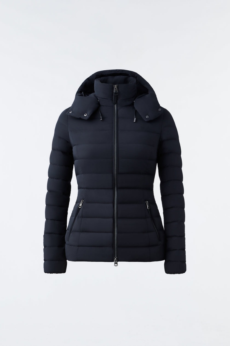 Black Mackage Michi Agile-360 Stretch Light Hood Women's Down Jackets | LMZY56039