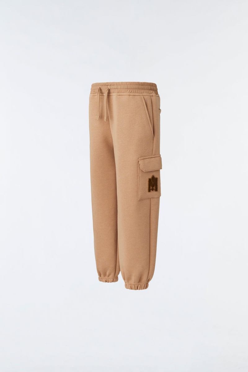 Brown Mackage Archer Double-Face Jersey Kids' Sweatpants | SKQI53640