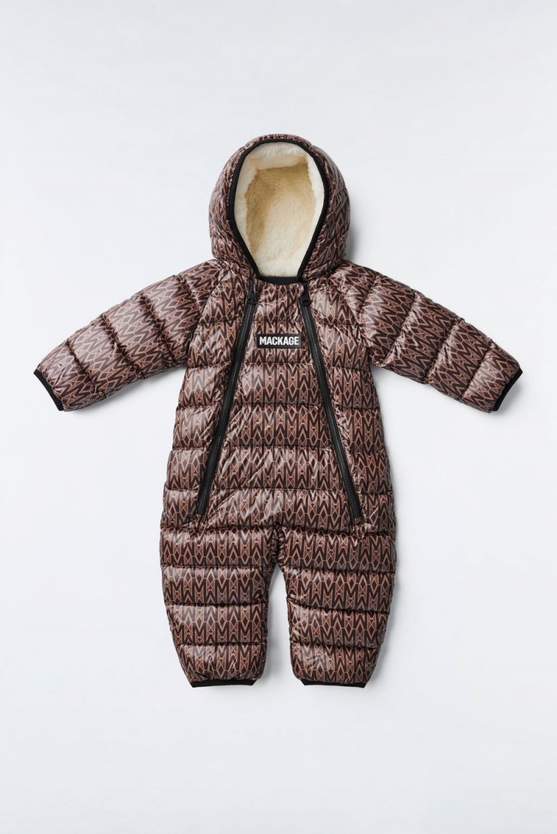 Coffee Mackage Bambi Recycled E3-Lite Kids\' Down Jackets | XRJB84693