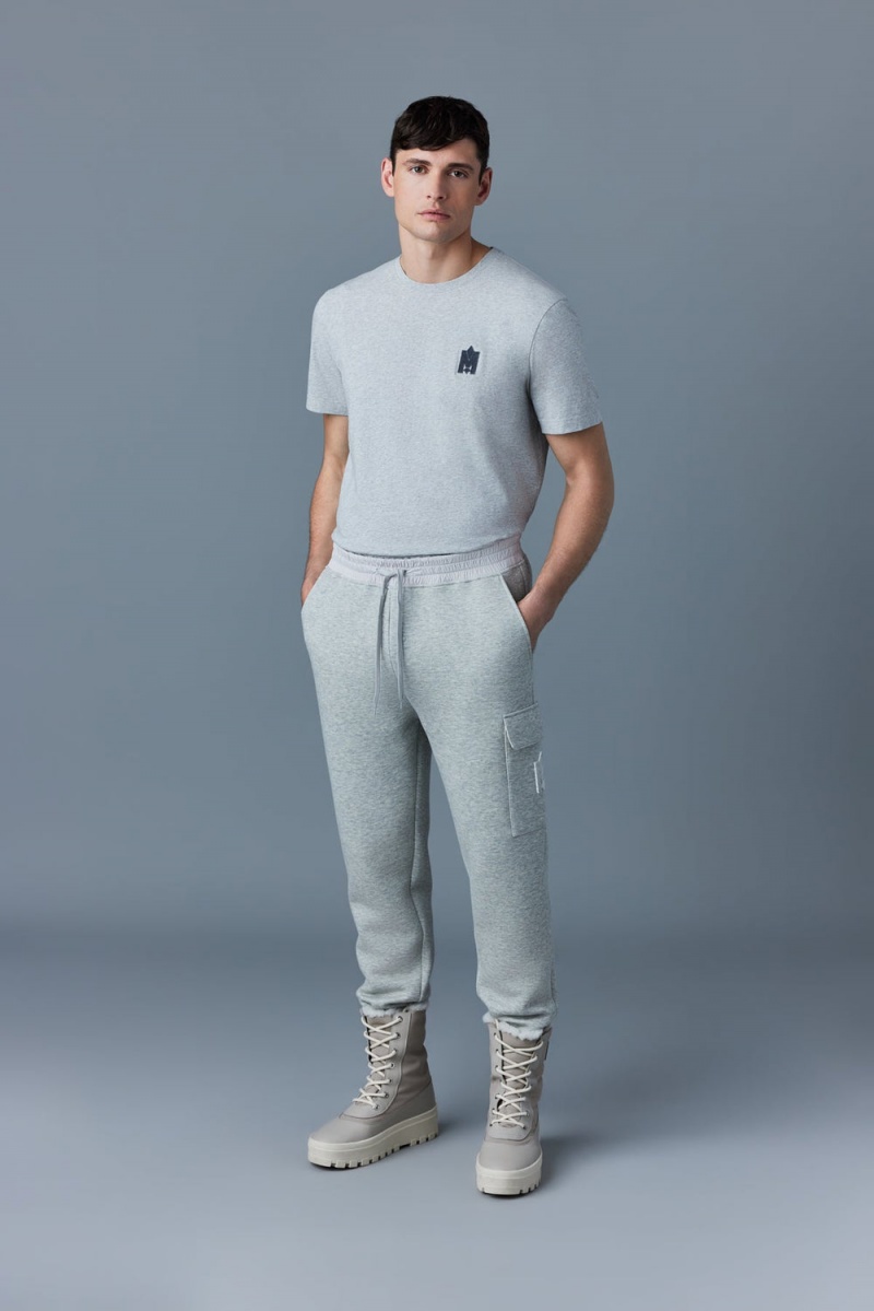 Grey Mackage Marvin Double Face Jersey Men's Sweatpants | DLXP36914