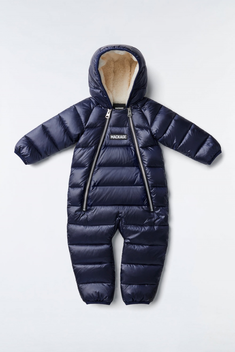 Navy Mackage Bambi Recycled E3-Lite Kids\' Down Jackets | TJEM92560