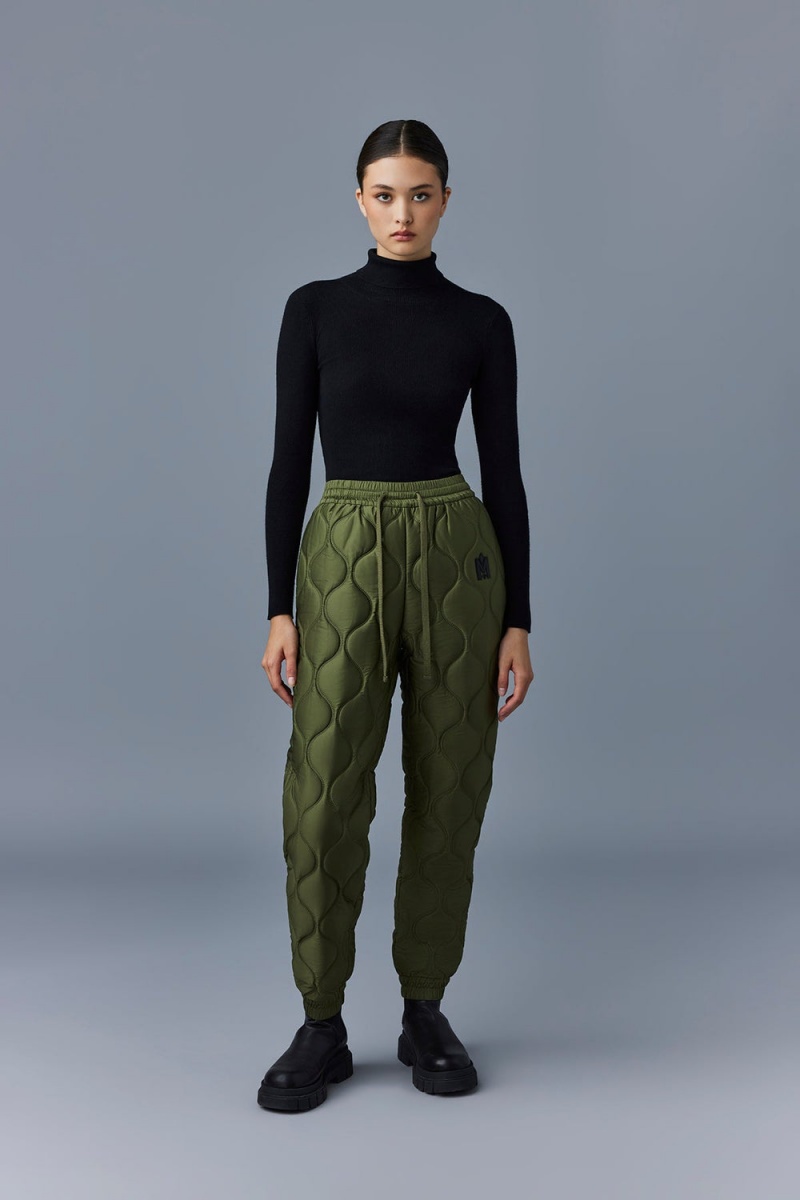 Olive Mackage Alison-Qt Heritage Quilted Technical Women's Pants | TVHX91860