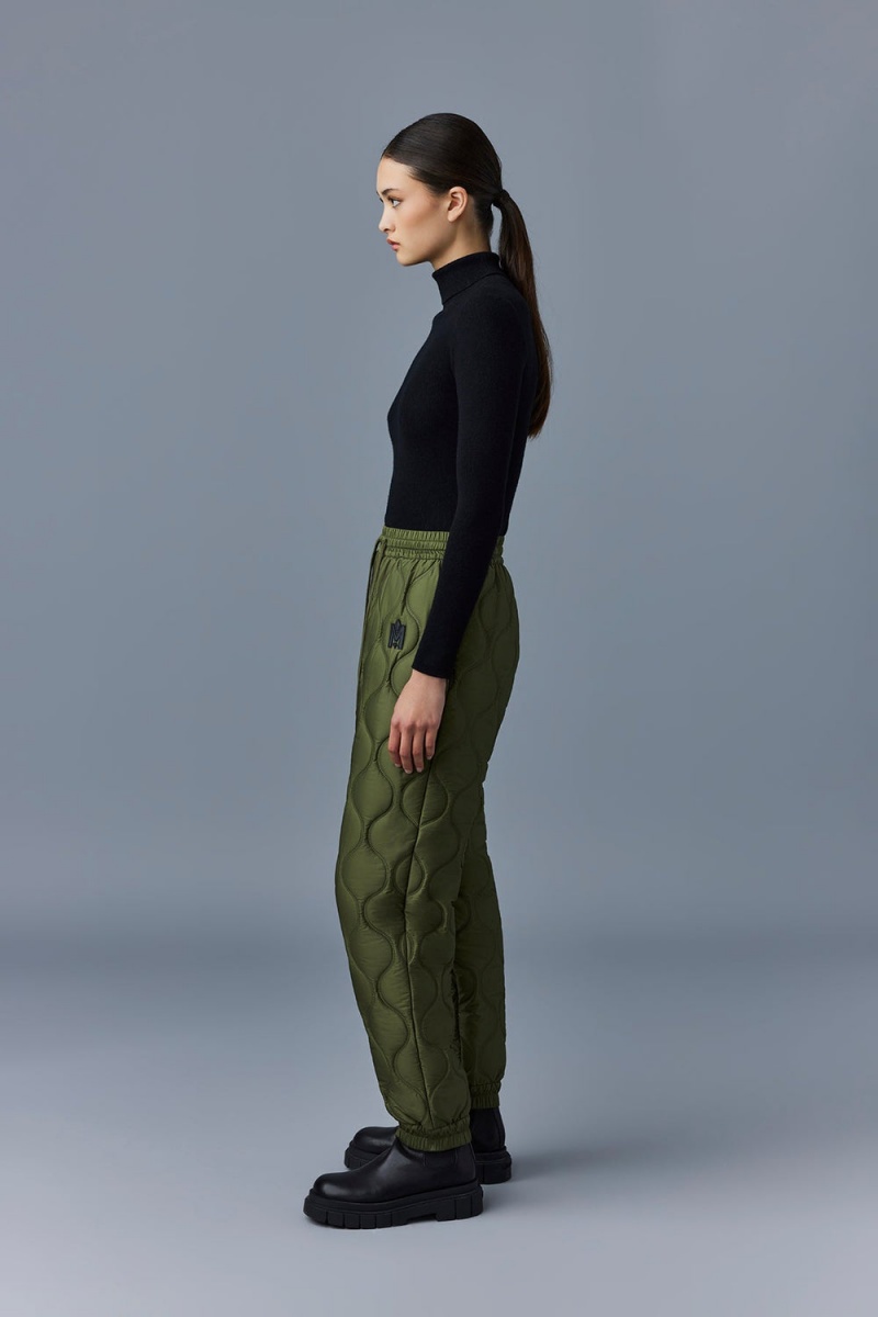 Olive Mackage Alison-Qt Heritage Quilted Technical Women's Pants | TVHX91860