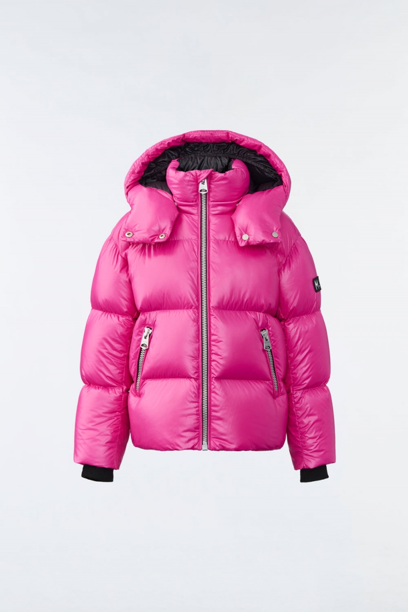 Pink Mackage Jesse Lustrous Light Kids\' Down Jackets | PHDT60241