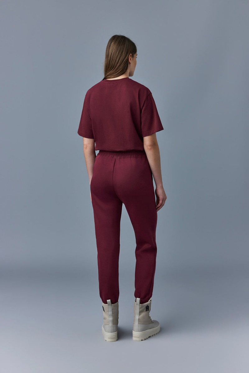 Red Mackage Nev Double-Face Jersey Women's Sweatpants | WGKC09184