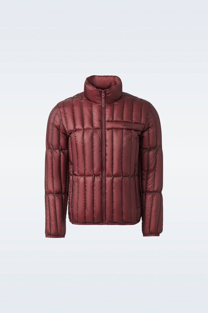 Red Mackage Philip Translucent Ripstop Light Men's Down Jackets | UIBZ38657