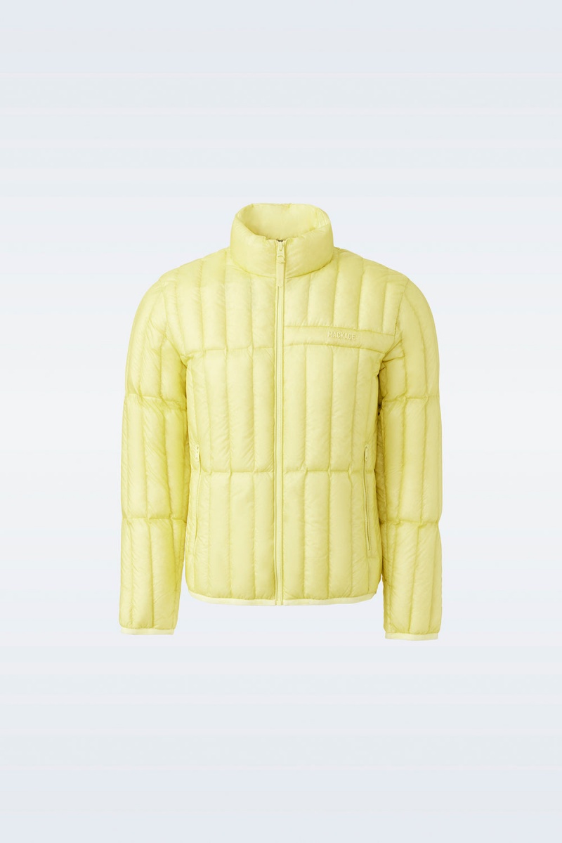 Yellow Mackage Philip Translucent Ripstop Light Men's Down Jackets | ZEUI40823